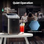 KOVIET Countertop Nugget Ice Maker, 40lbs/24H