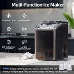 KOVIET Countertop Nugget Ice Maker, 40lbs/24H