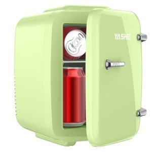 YASHE 4L Mini Fridge for Bedroom and Car