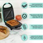 Nostalgia MyMini Personal Sandwich Maker - Mint Green