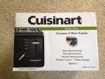 Cuisinart 2-Slice Compact Toaster in Black