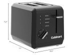Cuisinart 2-Slice Compact Toaster in Black
