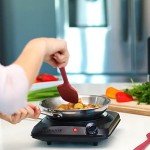 OVENTE 1000W Infrared Single Burner Electric Hot Plate