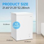 BANGSON 3.5 Cu.Ft. Chest Freezer with Basket