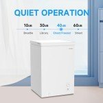 BANGSON 3.5 Cu.Ft. Chest Freezer with Basket