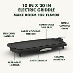 GreenPan Ceramic Electric Griddle - Black