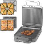 3-in-1 Electric Panini Grill and Waffle Maker