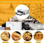 GOFLAME 1450W Stainless Steel Electric Pizza Oven