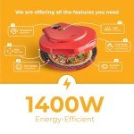 MisterChef 1450W Indoor Countertop Pizza Maker