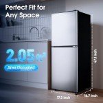 Anypro 4.1 Cu.Ft Mini Fridge with Freezer