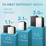 EUHOMY Compact 1.1 Cu. Ft. Mini Freezer