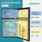 Compact Mini Fridge with Freezer – 3.2 Cu.Ft
