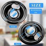 4-Pack Drip Pans for Whirlpool Electric Stove