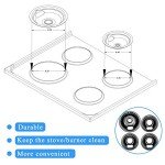 4-Pack Drip Pans for Whirlpool Electric Stove
