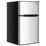 COSTWAY 3.2 cu ft Mini Fridge with Freezer