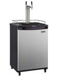 Kegco Stainless Steel Two-Faucet Keg Dispenser