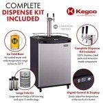 Kegco Stainless Steel Two-Faucet Keg Dispenser