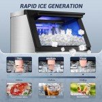 120LBS Commercial Ice Maker with 30LBS Bin