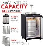 Kegco Stainless Steel Two-Faucet Keg Dispenser