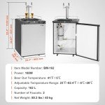 VEVOR Dual Tap Beer Kegerator and Dispenser