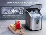 Ecozy Countertop Nugget Ice Maker with Handle