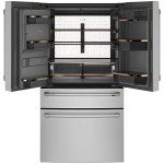 Cafe 27.6 Cu.Ft. Stainless 4-Door French Refrigerator