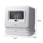 COSTWAY Compact Portable Countertop Dishwasher with 7.5L Tank