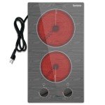 Karinear 2-Burner Portable Electric Cooktop, 12 Inch