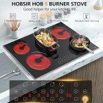 Hobsir 30 Inch 5-Burner Electric Cooktop