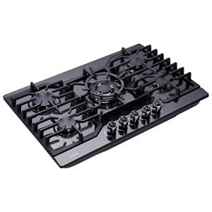 Anlyter 30 Inch 5-Burner Gas Cooktop - Black