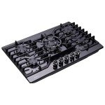 Anlyter 30 Inch 5-Burner Gas Cooktop - Black