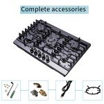 Anlyter 30 Inch 5-Burner Gas Cooktop - Black
