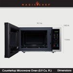 Magic Chef 0.9 Cu. Ft. Compact Microwave Oven