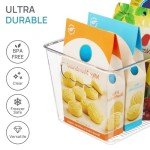 Clear Plastic Storage Bins Set for Organizing
