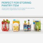 Clear Plastic Storage Bins Set for Organizing