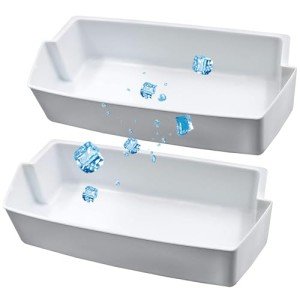 Refrigerator Door Shelf Bin - 2 Pack Compatible