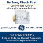 GE Ice Bucket Assembly for Side-by-Side Refrigerators