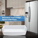 Refrigerator Door Shelf Bin - 2 Pack Compatible