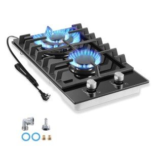 2-Burner Gas Cooktop with Thermocouple Protection
