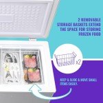 Compact 4.0 Cu Ft Chest Freezer with Baskets