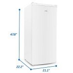 5 Cu Ft Upright Freezer with Reversible Door