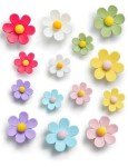 Colorful 3D Flower Refrigerator Magnets Set - 14PCS