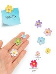 Colorful 3D Flower Refrigerator Magnets Set - 14PCS