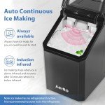 Aeitto Countertop Nugget Ice Maker, 55lbs/Day