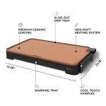 CRUX XL Electric Nonstick Griddle with Drip Tray