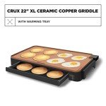 CRUX XL Electric Nonstick Griddle with Drip Tray