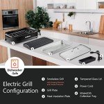 CUSIMAX Smokeless Indoor Electric Grill with LED Display