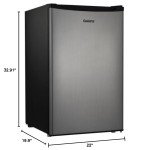 Galanz 4.3 cu ft Compact Refrigerator - Stainless Steel