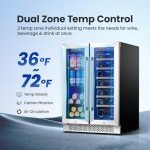Yeego 24" Dual Zone Wine and Beverage Cooler