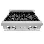 ZLINE 30" Stainless Steel Gas Stovetop with 4 Burners